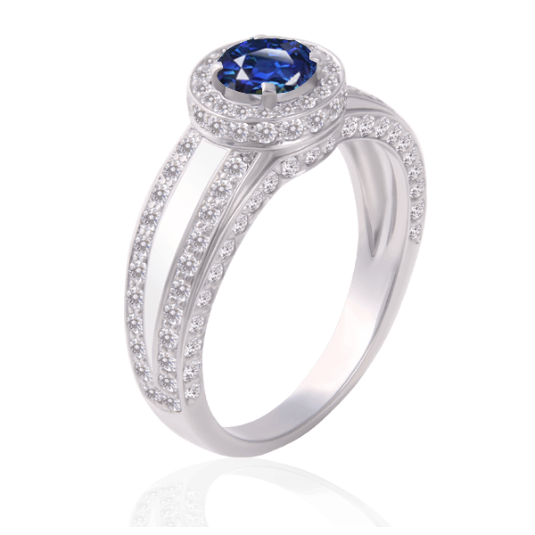 "Walk in Heaven" with a sapphire